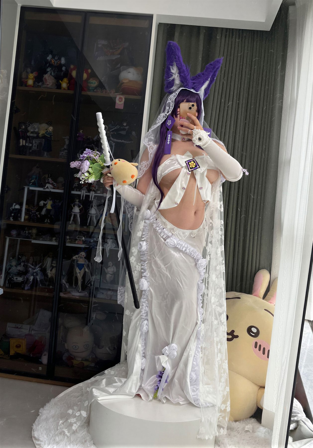 阿半今天很开心 武藏誓约花嫁 碧蓝航线 COS写真