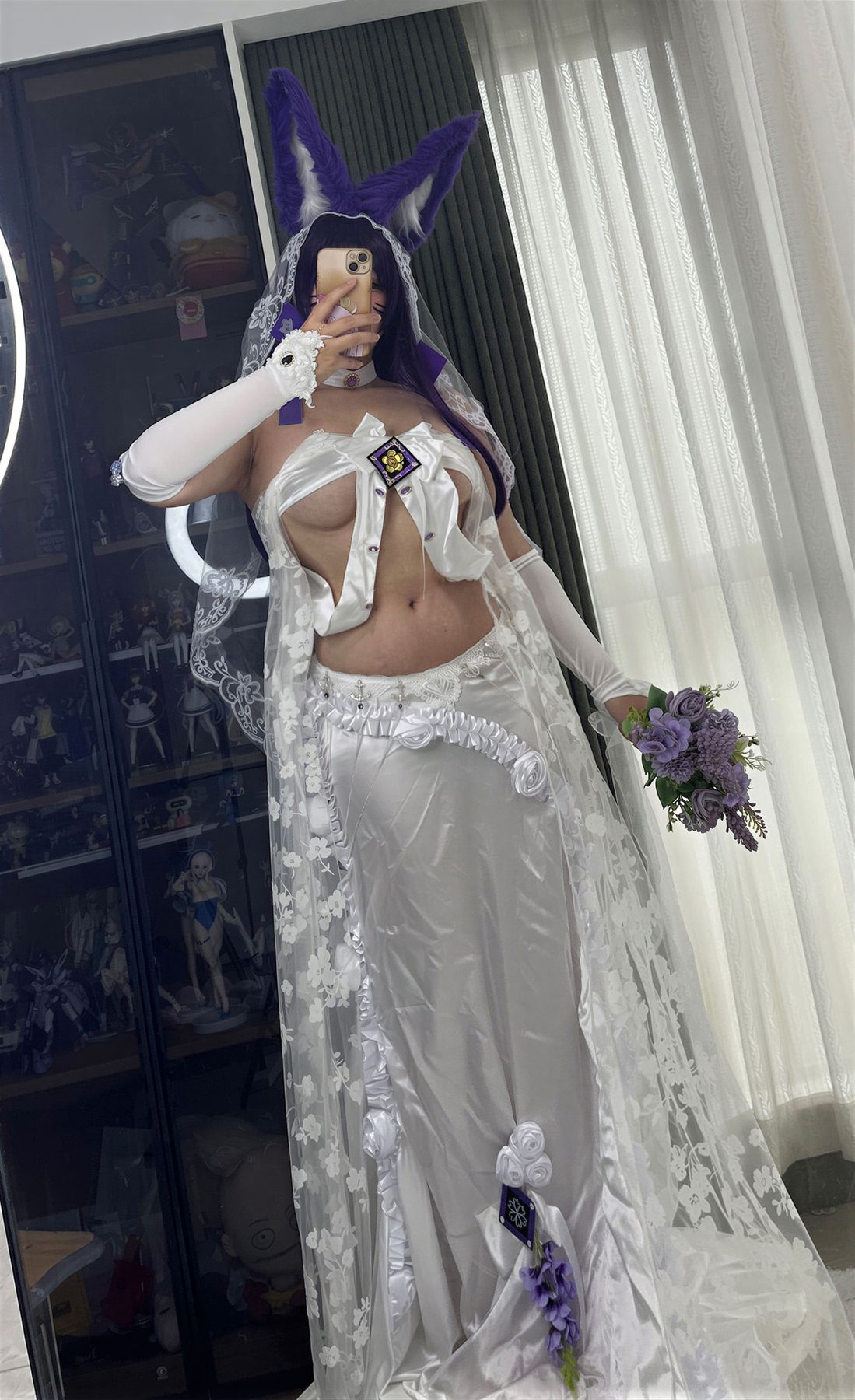阿半今天很开心 武藏誓约花嫁 碧蓝航线 COS写真